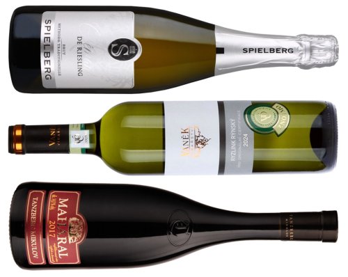 Crémant de Riesling Spielberg CZ, Ryzlink rýnský Víno Vaněk a Cuvée Maharal Tanzbergu Mikulov Crémant de Riesling Spielberg CZ, Ryzlink rýnský Víno Vaněk a Cuvée Maharal Tanzbergu Mikulov