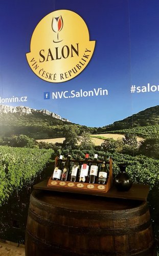 Začátek expozice patří vínům z odrůd Veltlínské a Sylvánské zelené Salon vín ČR