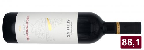 Velká červená slípka 2019 Rodinné vinařství Sedlák lahev vína