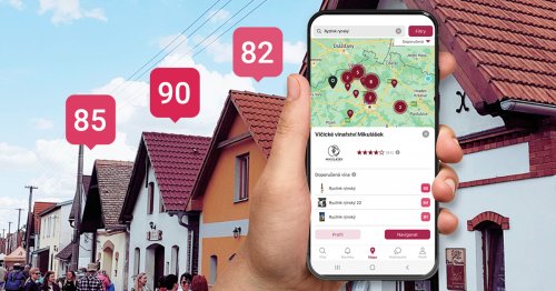 Cestu za dobrými víny vám nově zkrátí vinařská mapa s navigací Cestu za dobrými víny vám nově zkrátí vinařská mapa s navigací