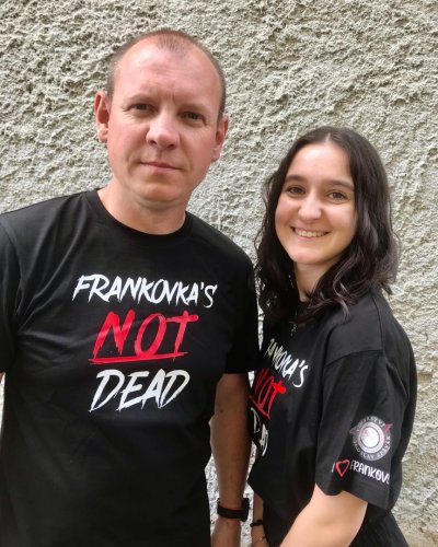 Frankovka je vlajkovou lodí Vinařství Jaroslava Spěváka Jaroslav Spěvák v tričku Frankovka is not dead