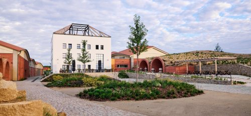 Vinařství Thaya patří k největším favoritům i díky nově dokončenému komplexu v Havraníkách (foto: facebook @VinarstviThaya) komplex vinařství Thaya