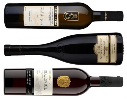 Ryzlink rýnský Spielberg CZ, Frankovka Tanzberg, Svatovavřinecké Lobkowiczké zám. vinařství Roudnice n. L. Ryzlink rýnský Spielberg CZ, Frankovka Tanzberg, Svatovavřinecké Lobkowiczké zám. vinařství Roudnice n. L.