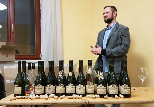 Vít Valihrach na degustaci brněnské Vinné lóže Koštýř Vít Valihrach na degustaci brněnské Vinné lóže Koštýř