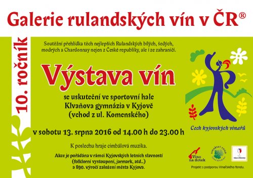 Galerie rulandských vín v ČR - pozvánka Galerie rulandských vín v ČR - pozvánka