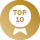 Zlatý odznak Top vína - Víno je v top 10 Zlatý odznak Top vína - Víno je v top 10