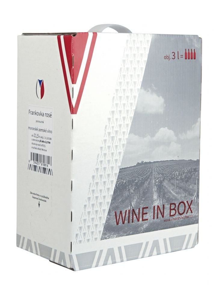 Frankovka rosé - Bag in Box 3l, polosuché, 15824B