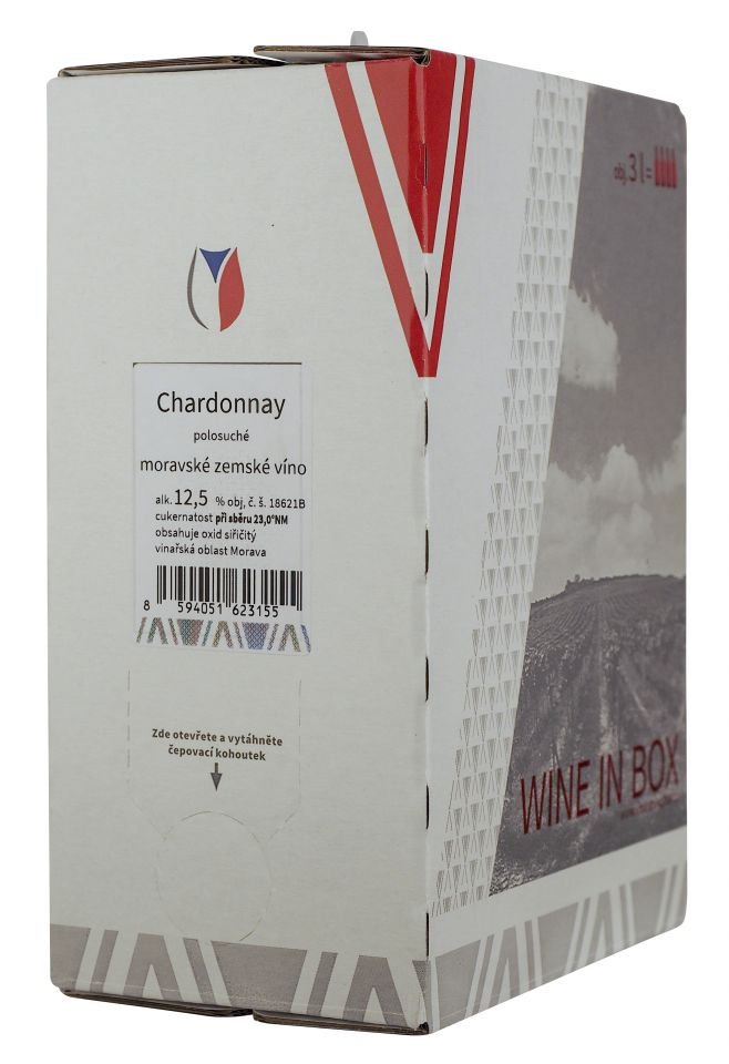 Chardonnay - Bag in Box 3l, polosuché, 12724B