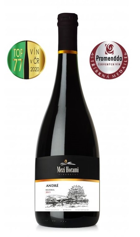 Fľaša vína André Reserva 2015, pozdný sber (suché)