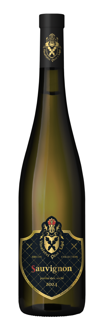 Fľaša vína Sauvignon 2024, pozdný sber (suché)