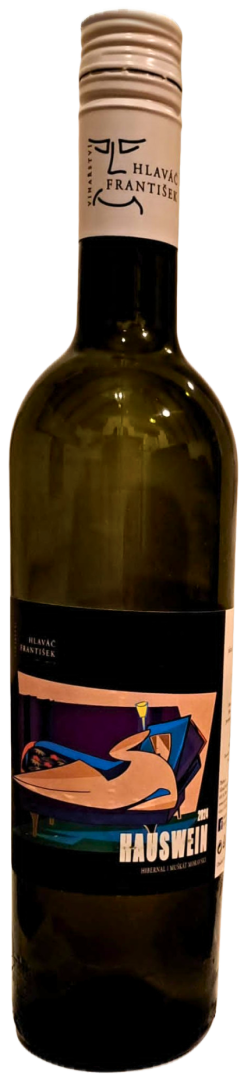 Hauswein: Hibernal+Muškát moravský 2024, pozdný sber, vinařství František Hlaváč