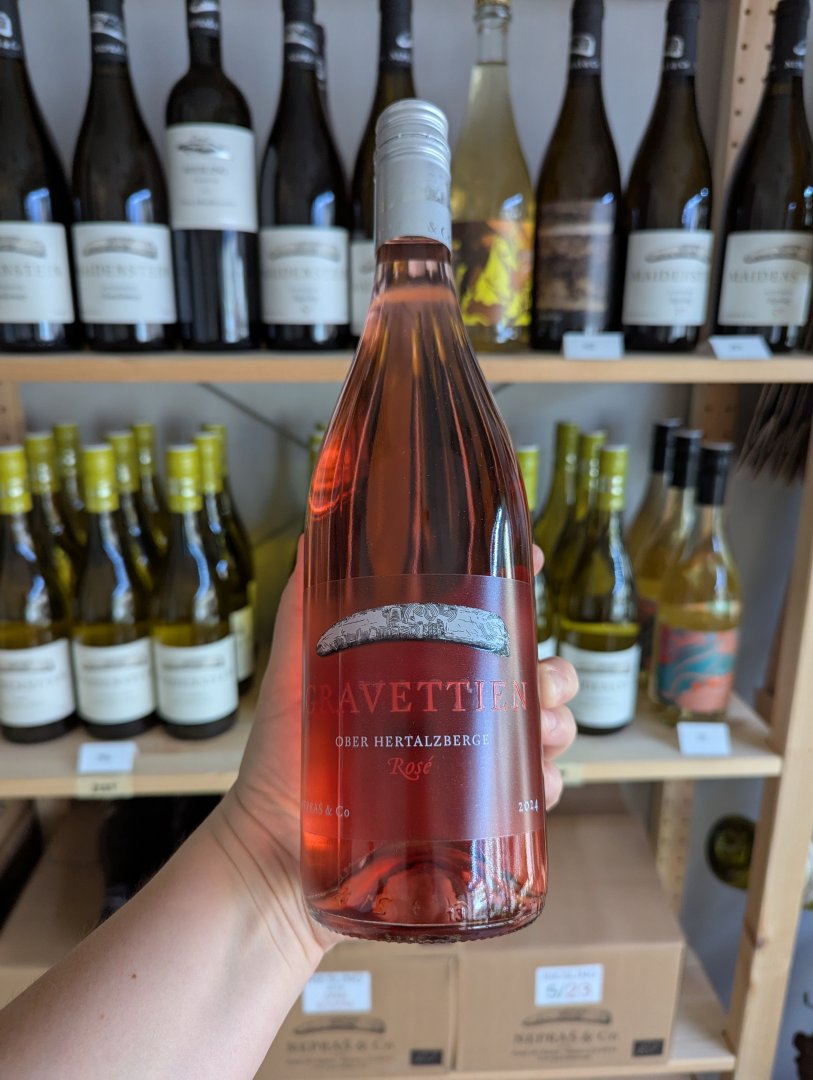 Fľaša vína Gravettien Rosé 2024, moravské zemské víno (suché)