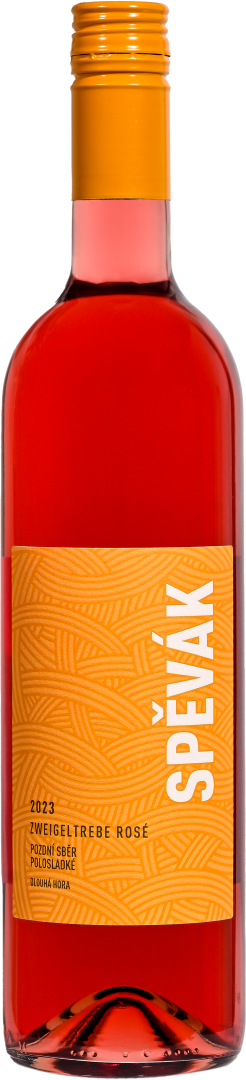 Fľaša vína Zweigeltrebe rosé 2024, pozdný sber (suché)