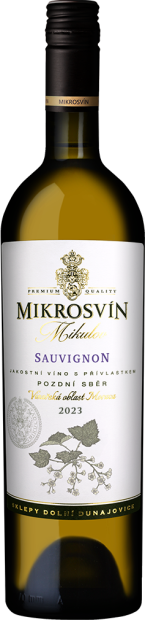 Sauvignon 2023, pozdný sber, Vinařství Mikrosvín Mikulov