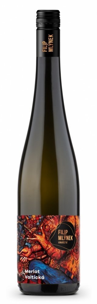 Fľaša vína Merlot 2023, výber z hrozna (suché)
