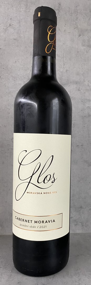 Fľaša vína Cabernet Moravia 2021, pozdný sber (suché)