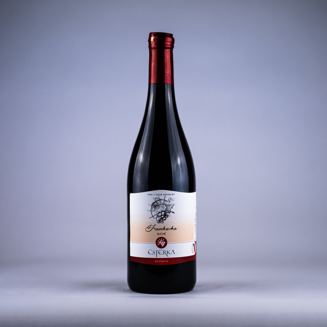 Fľaša vína Frankovka 2022, moravské zemské víno (suché)
