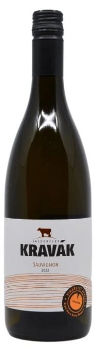 Fľaša vína Šaldorfský Kravák - Sauvignon 2022, pozdný sber (suché)
