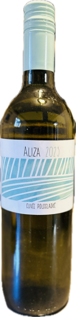 Fľaša vína ALIZA Cuvée 2023, moravské zemské víno (polosladké)
