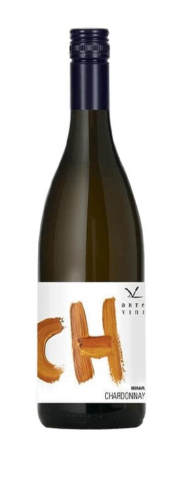 Fľaša vína Chardonnay 2021, moravské zemské víno (suché)