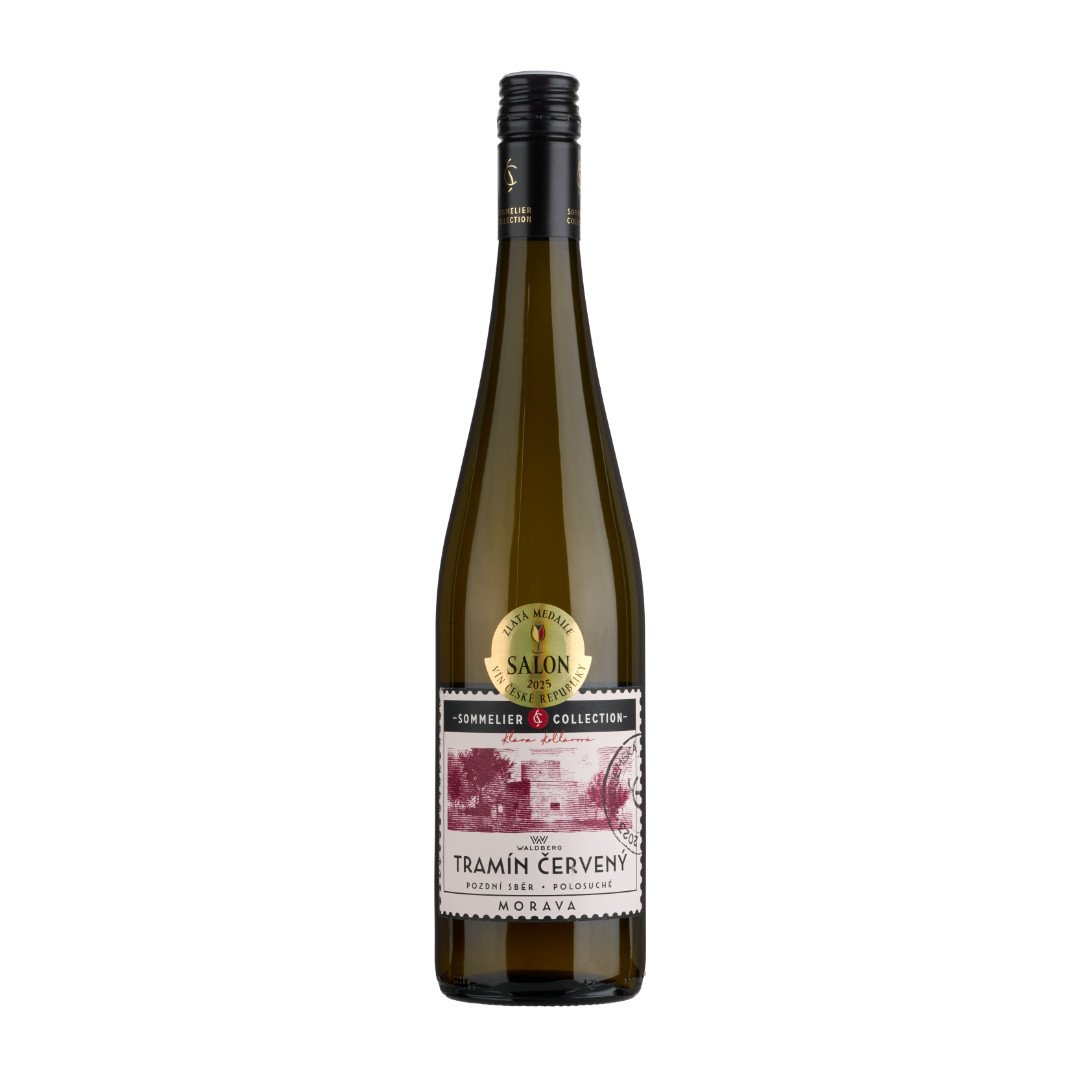 Fľaša vína Tramín červený (Sommelier Collection) 2023, pozdný sber (polosladké)