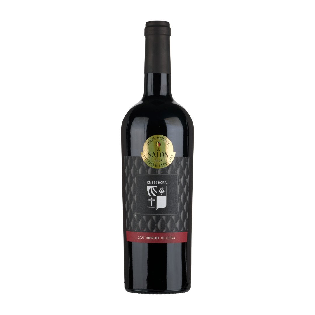 Fľaša vína Merlot REZERVA 2021, výber z hrozna (suché)