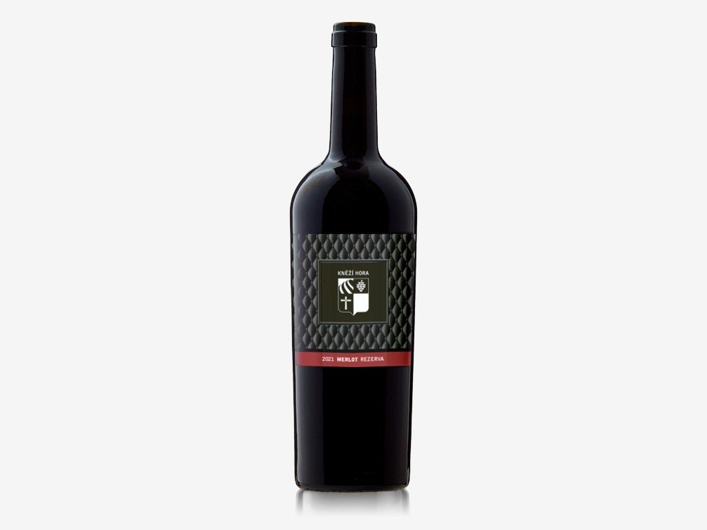 Fľaša vína Merlot REZERVA 2021, výber z hrozna (suché)