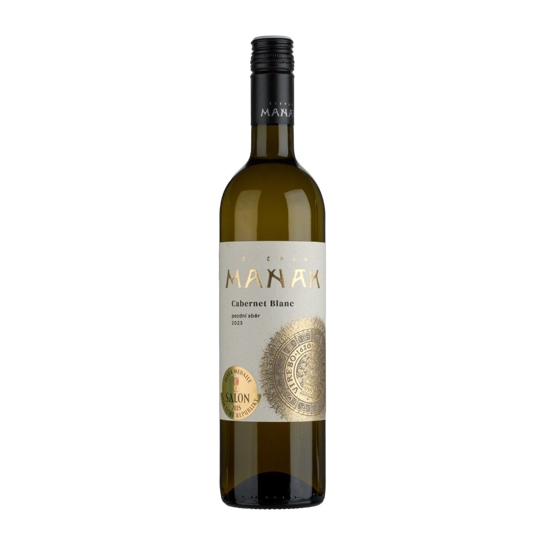 Fľaša vína Cabernet blanc 2023, pozdný sber (suché)