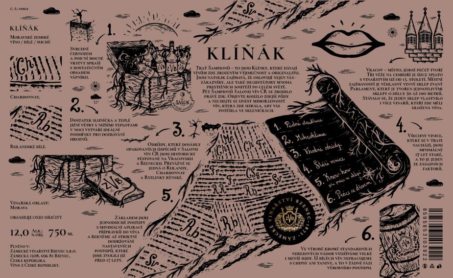 Fľaša vína Klíňák 2022, zemské víno (suché)