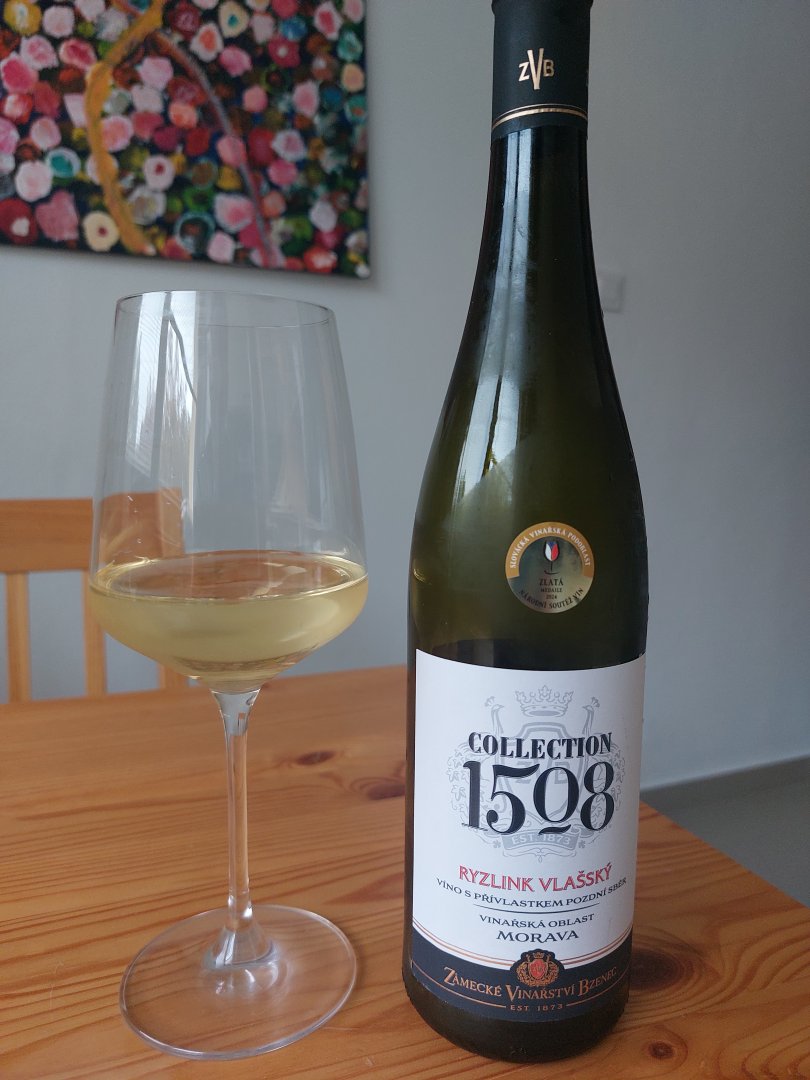 Fľaša vína Ryzlink vlašský (Collection 1508) 2023, pozdný sber (suché)