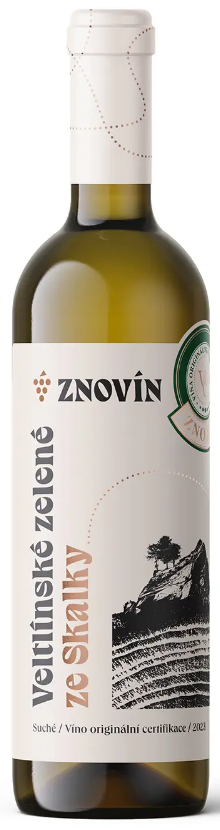 Fľaša vína Veltlínské zelené 2023, voc (suché)
