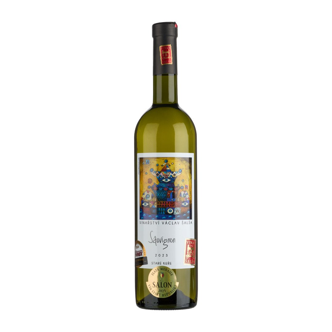 Fľaša vína Sauvignon STARÉ KEŘE 2023, pozdný sber (polosuché)