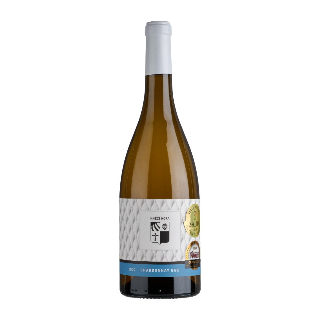 Fľaša vína Chardonnay OAK 2022, výber z hrozna (suché)