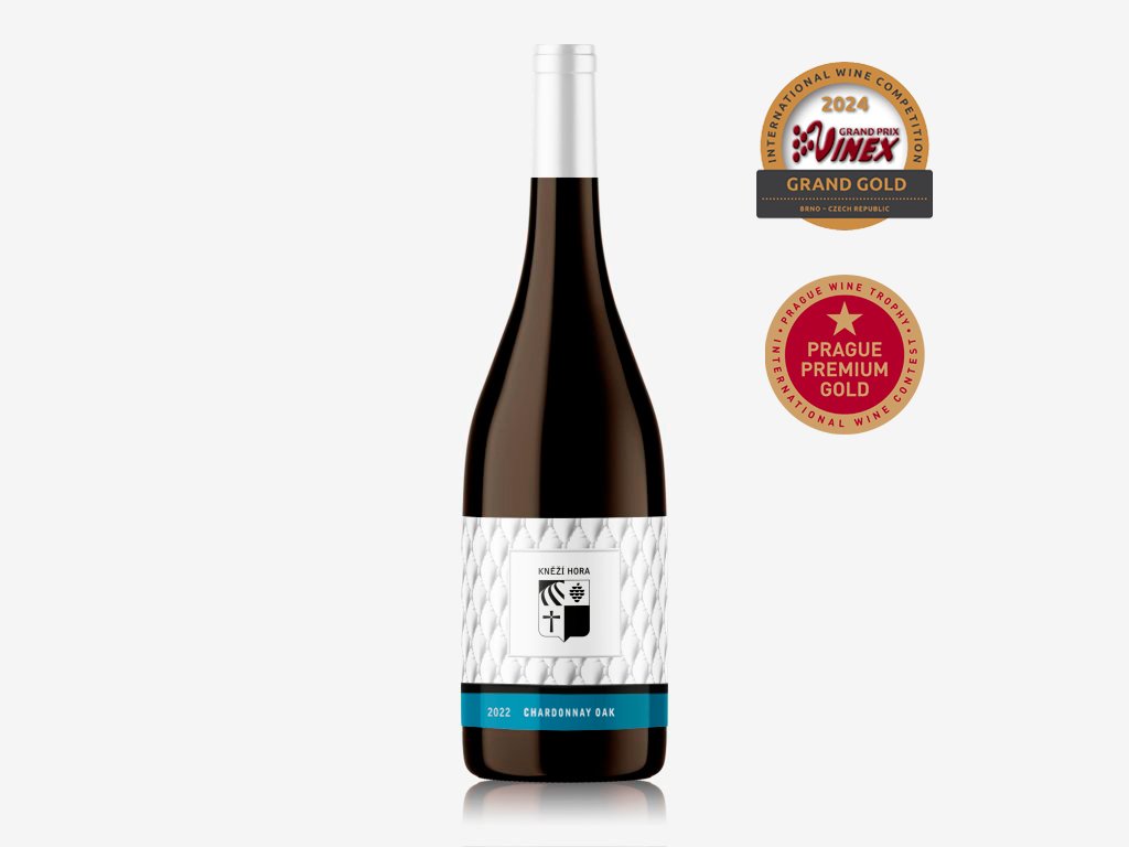 Fľaša vína Chardonnay OAK 2022, výber z hrozna (suché)