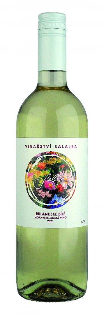 Fľaša vína Rulandské bílé 2023, zemské víno (polosladké)