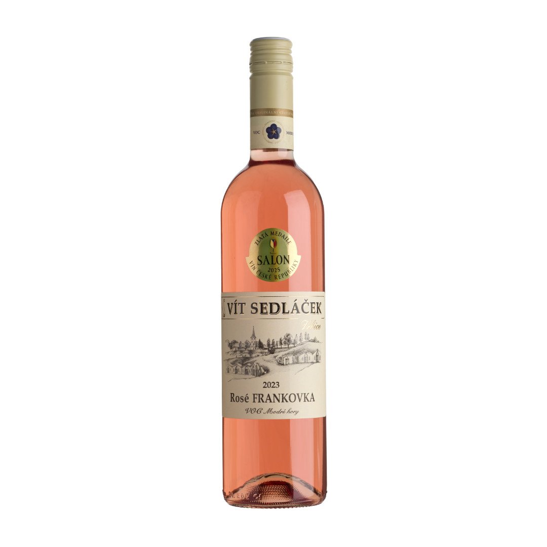 Fľaša vína Rosé Frankovka 2023, voc (suché)