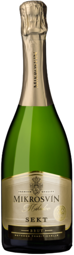 Sekt Mikrosvín 2019, šumivé víno stanovenej oblasti (sekt. s.o.), Vinařství Mikrosvín Mikulov