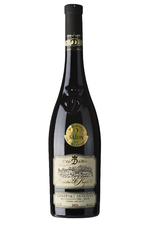 Fľaša vína Cabernet Moravia Dalibor 2021, výber z hrozna (suché)