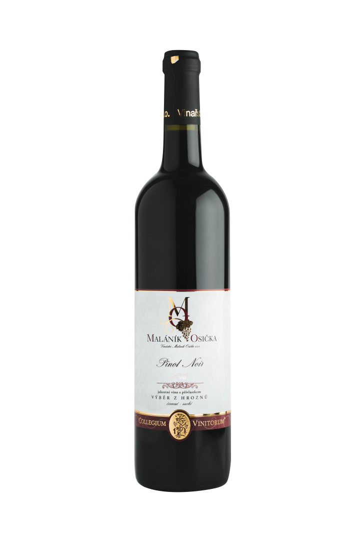 Fľaša vína Pinot noir 2021, výber z hrozna (suché)