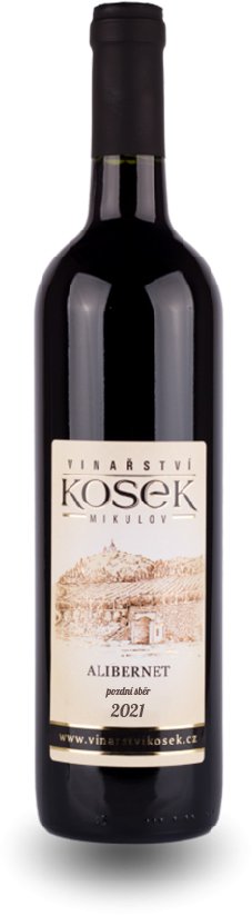 Fľaša vína Alibernet 2021, pozdný sber (suché)