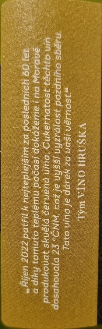 Fľaša vína Cuvée věrného zákazníka (Regent + Merlot + Frankovka) 2022, pozdný sber (suché)
