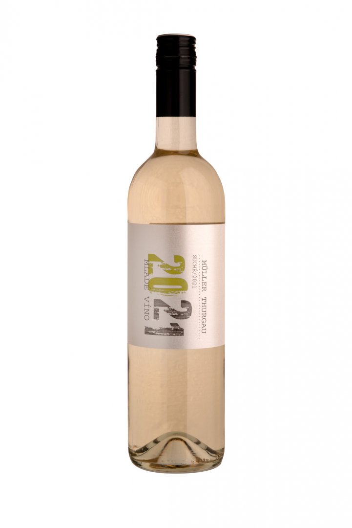 Fľaša vína Müller Thurgau 2022, zemské víno (suché)