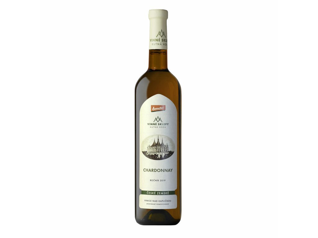 Fľaša vína Chardonnay 2019, zemské víno (suché)