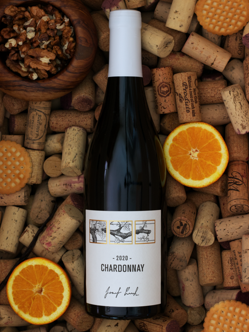 Fľaša vína Chardonnay 2020, zemské víno (suché)