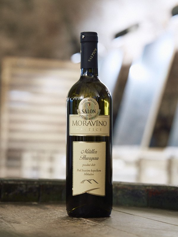 Fľaša vína Müller Thurgau 2021, pozdný sber (suché)