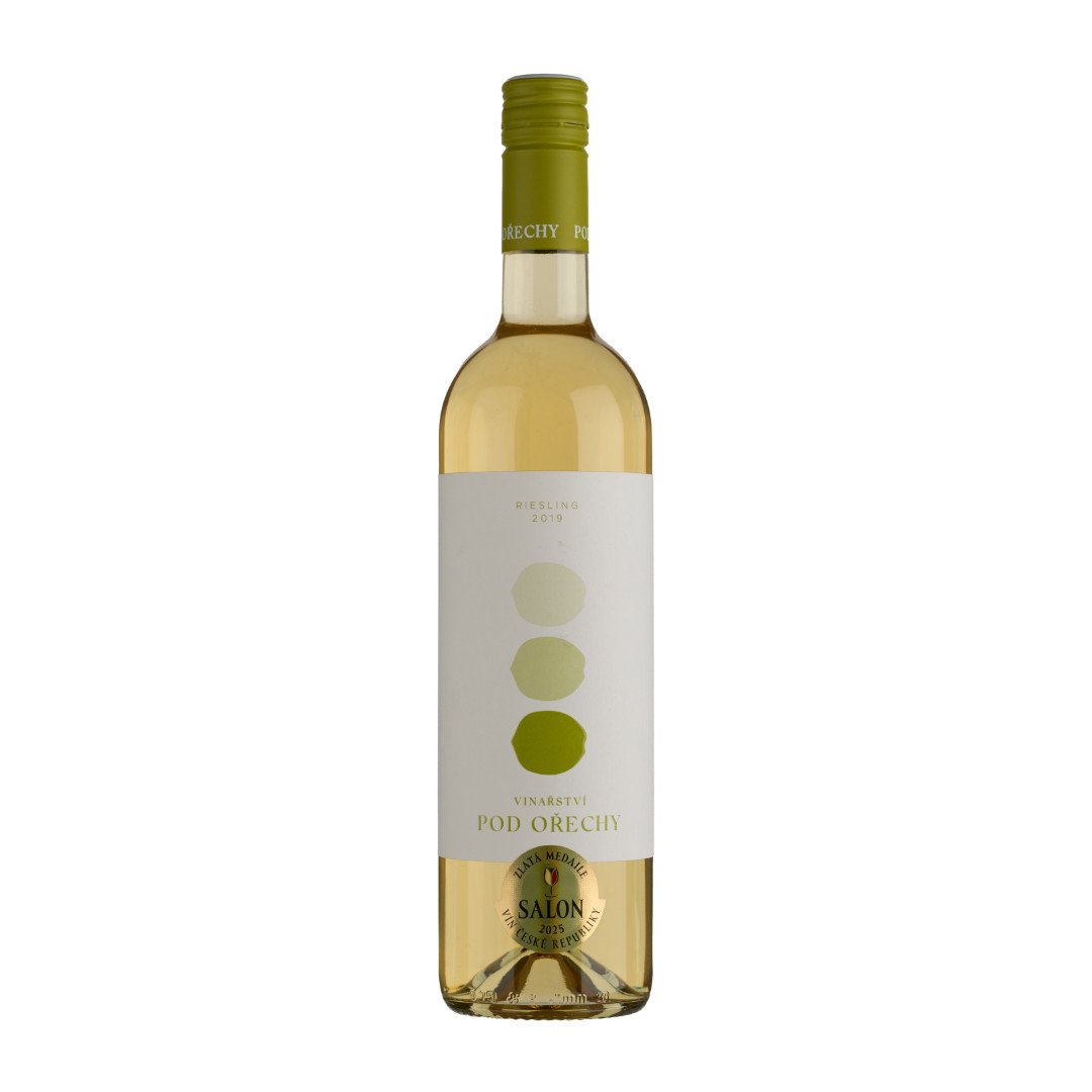 Fľaša vína Riesling 2019, zemské víno (polosuché)
