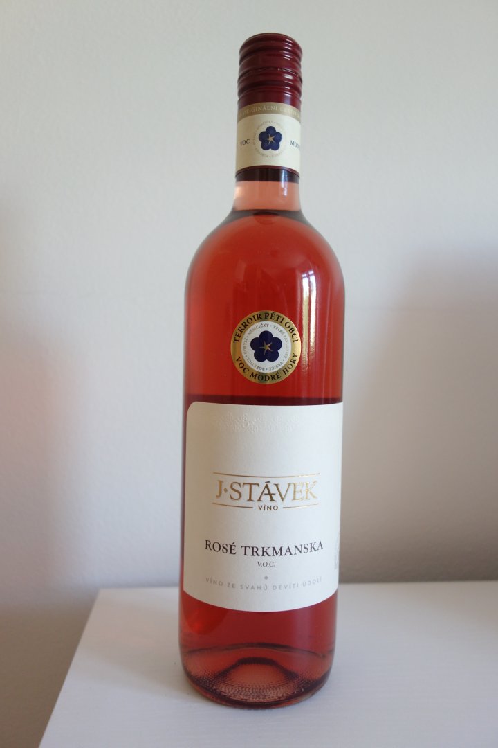 Fľaša vína Rosé Trkmanska 2021, voc (suché)