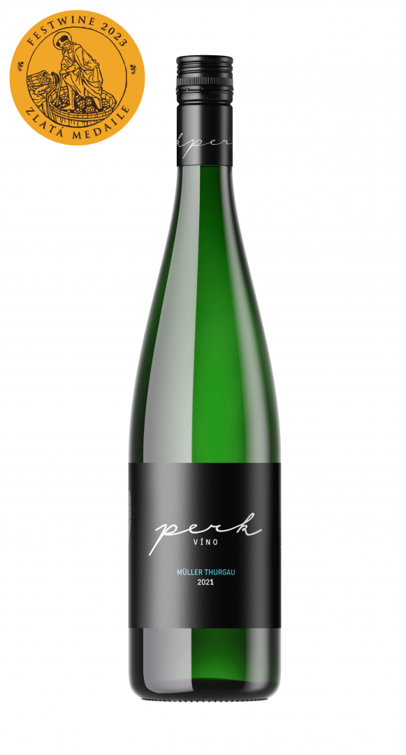 Fľaša vína Müller Thurgau 2021, zemské víno (polosladké)
