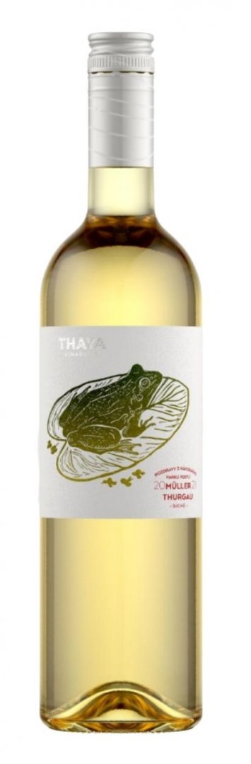 Fľaša vína Müller Thurgau 2021, kabinetné víno (suché)