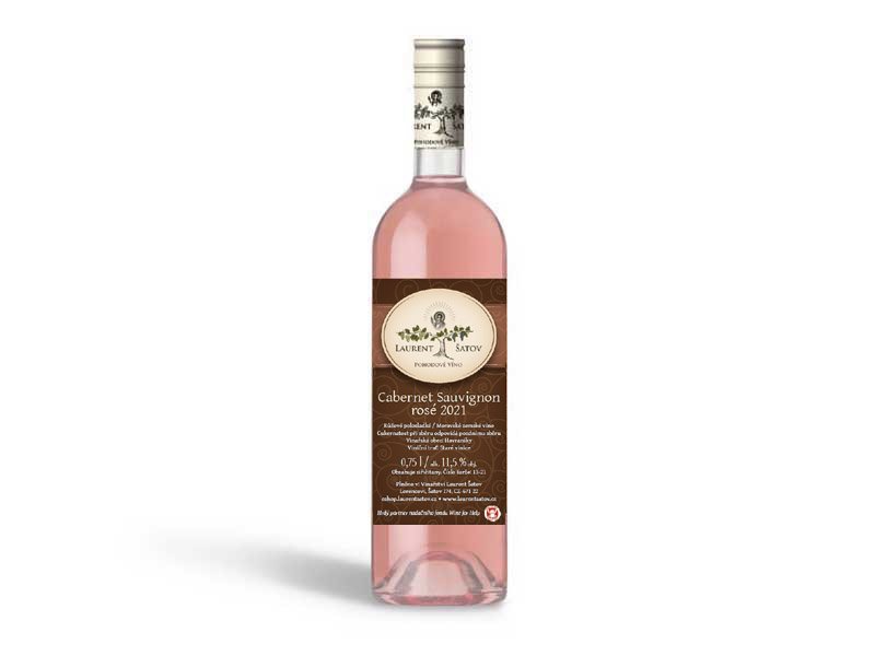 Fľaša vína Cabernet Sauvignon 2022, zemské víno (polosladké)